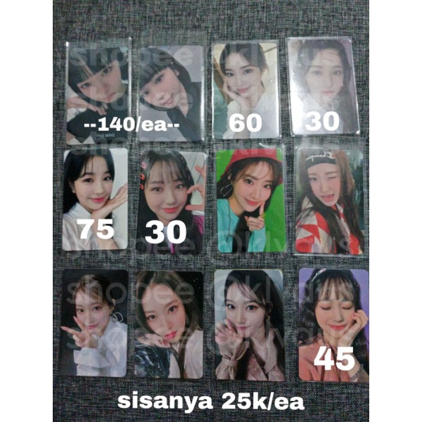 Pc Photocard aab chaewon zoa jihan le sserafim izone iz*one weeekly benefit bene tc ld sw m2u fearle