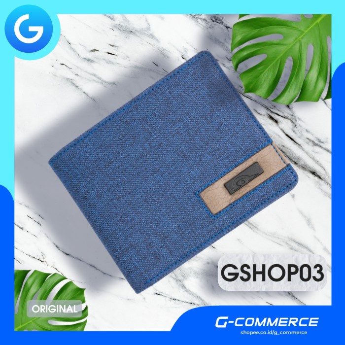 dompet pria Dompet Remaja Pria Kain Kanvas Keren Dompet Lipat Pria Tipis GSHOP03(N4S1) dompet pria p