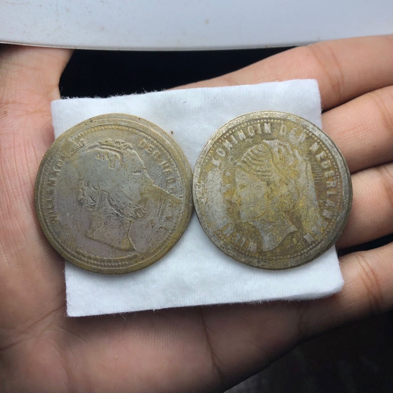 Koin Willem dan Wilhelmina 1718