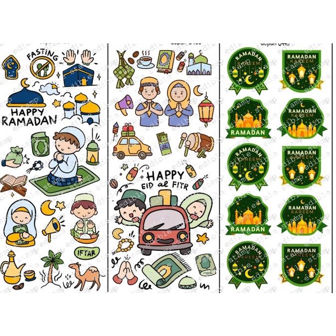 

~@~@~@~@] Edible stamp edible sticker stiker makanan edible picture lebaran - 6