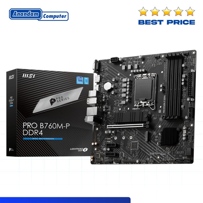 Motherboard MSI PRO B760M-P DDR4 Intel B760 LGA 1700
