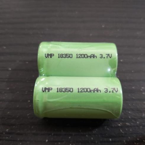%%%%] Batre baterai 18350 Lithium Ion 3.7v 1200mah Batre Senter/Bor/Obeng