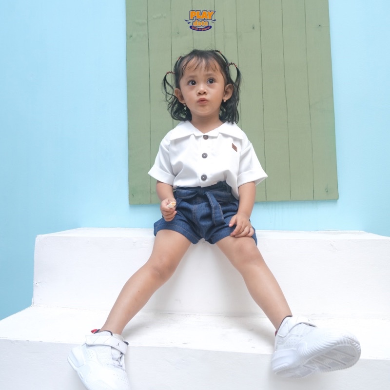 Playdate Celana Pendek Jeans Denim Anak Perempuan 1 sampai 5 Tahun Short Pants