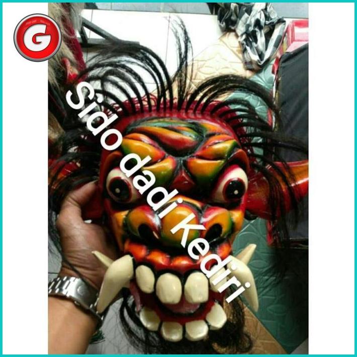 topeng gedruk kayu ganongan topeng Bujang Barongan Devils