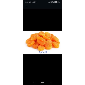 

Dried apricot