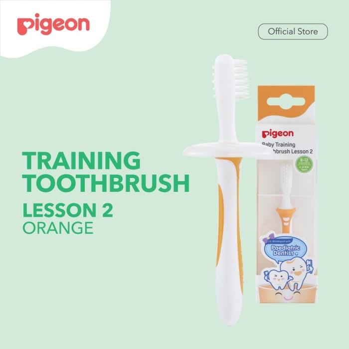 Terlaris Pigeon Tooth Brush Training Sikat Gigi Bayi Tahap 1 2 3 + Stopper Set