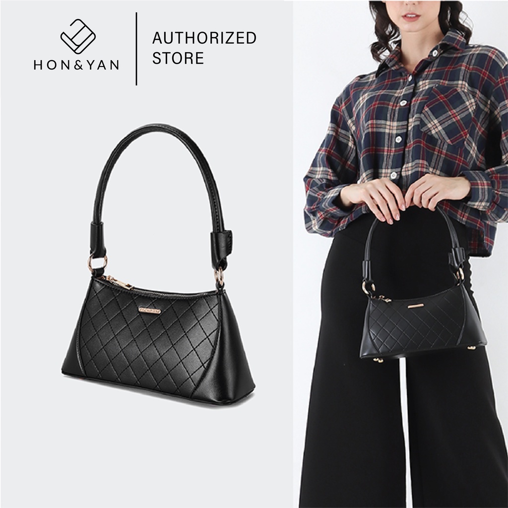 New HONYAN Tas Wanita Selempang Import Ori - Kimi Vintage Shoulder Bag Best Quality