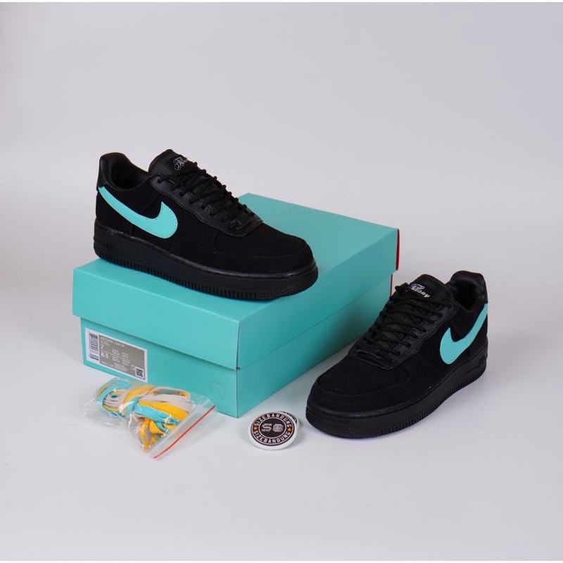 Sepatu Nike Air Force 1 X TIFFANY Black Blue