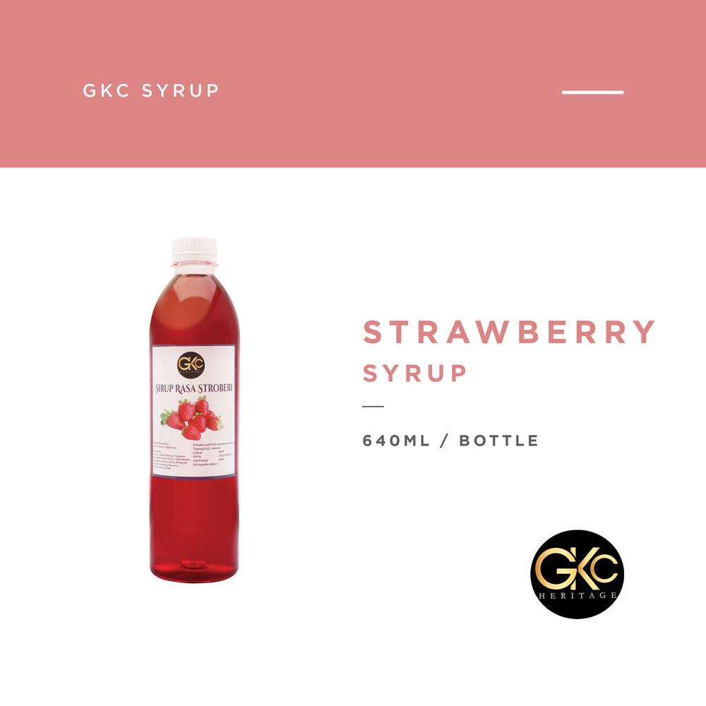 

Cod Sirup Stroberi / Strawberry Syrup Minuman GKC Heritage 640 ml (Import Quality) ,.