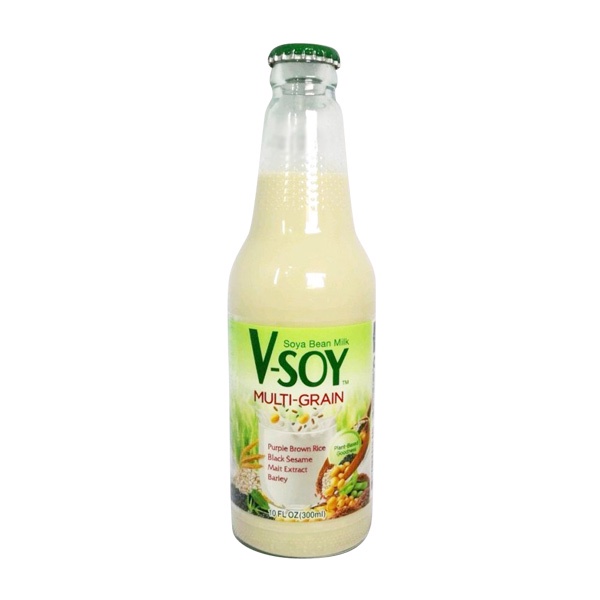 

V-SOY SOYMILK MULTIGRAN GLASS BOTTLE 300 ML - SUSU