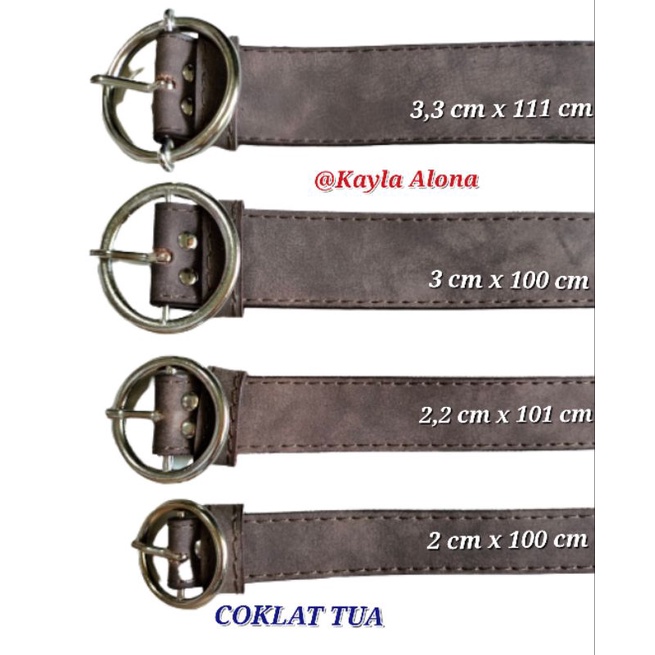 SABUK / IKAT PINGGANG  POLOS untuk WANITA Warna Netral