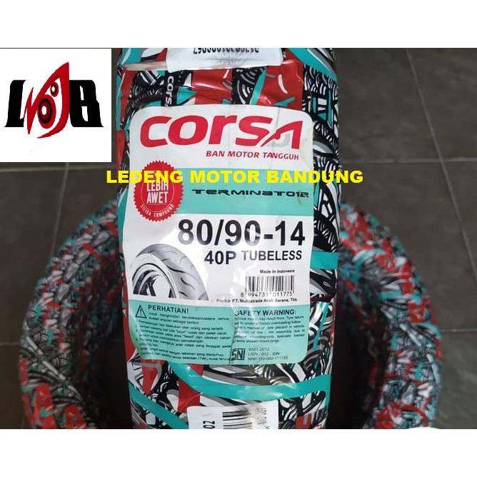 Corsa 80/90-14 Terminator Ban Tubeless Motor Matic Beat Vario tools n parts 54PR23