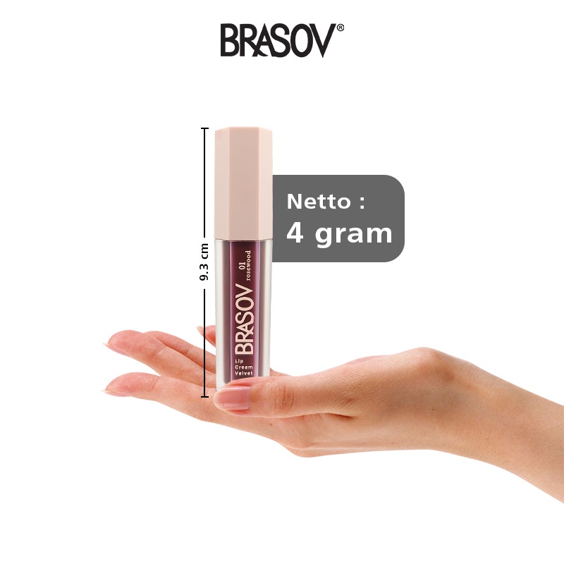 ✨LACIKOSME✨ BRASOV LIP CREAM VELVET - LIPCREAM KOREA MATTE | LIPSTICK CAIR BPOM