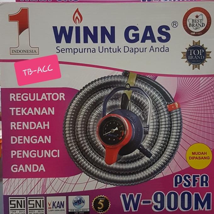Paket selang gas + regulator PSFR W-900M W900M W 900 M W 900M Winn Gas