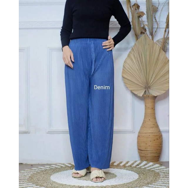 KULOT LIDI / KULOT PLISKET / KULOT PLISKET LIDI / KULOT PLISKET PREMIUM / KULOT LIDI PREMIUM / KULOT LIDI PLISKET / KULOT LIDI PLISKET PREMIUM-Denim