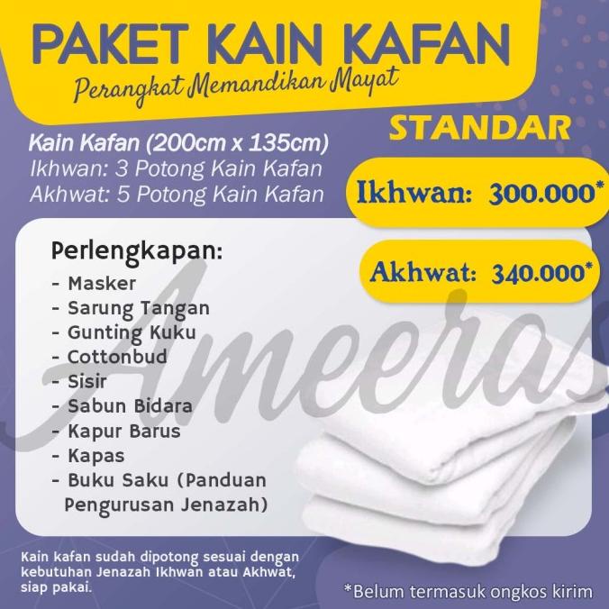 Kain Kafan Wanita / Akhwat / Paket Masa Depan