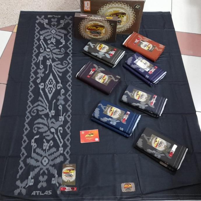 SARUNG ATLAS PREMIUM 750 POLOS TUMPAL KEMBANG