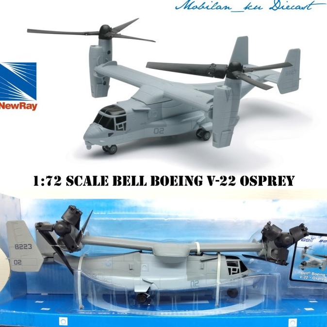 Diecast Pesawat Helikopter Bell Boeing V-22 Osprey Nr 1:72 Sky Pilot