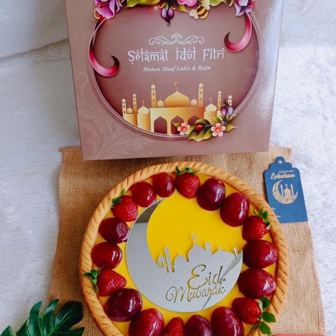 

Tart susu ori buah hampers idul Fitri lebaran+ box + gift card
