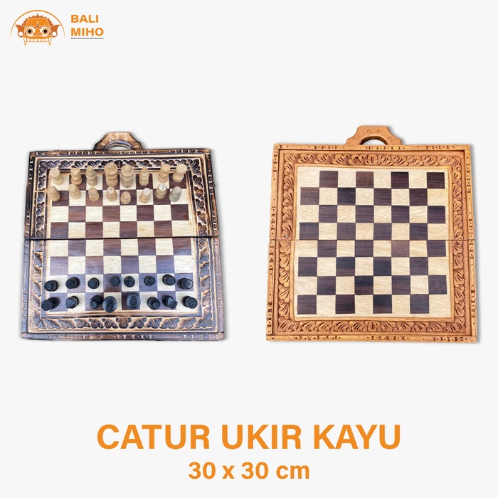 PAPAN CATUR BALI/CATUR UKIR/CATUR LIPAT/CATUR KAYU/UKIR