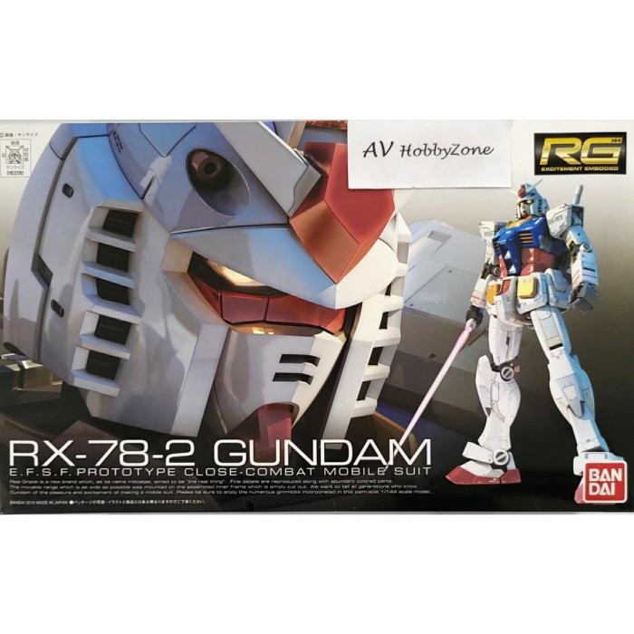 Terlaris Rg Gundam Rx-78-2 Prototype