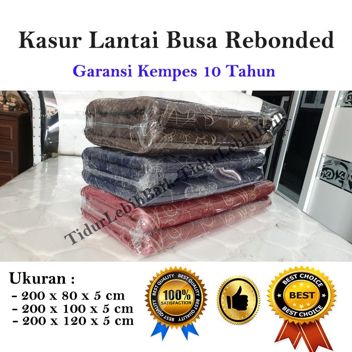 Terlaris Kasur Lantai Rebonded Garansi 10 Tahun (Density 60)