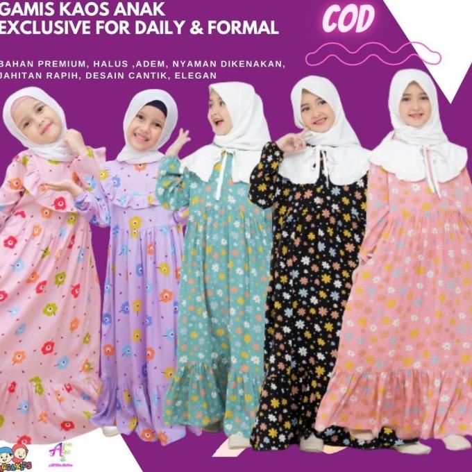 Gamis anak perempuan rumahan homedress anak baju rumah anak perempuan