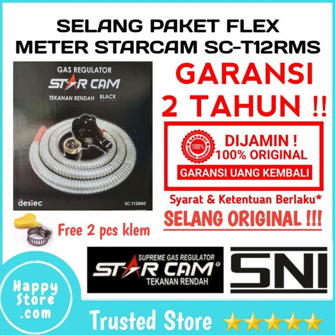 REGULATOR STARCAM SC-T12RMS + SELANG FLEXIBLE ORIGINAL