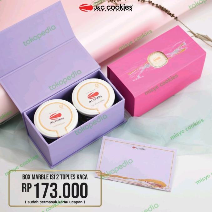 

Hampers Box Marble Toples kaca j&c cookies/hampers kekinian/TERBARU!!!