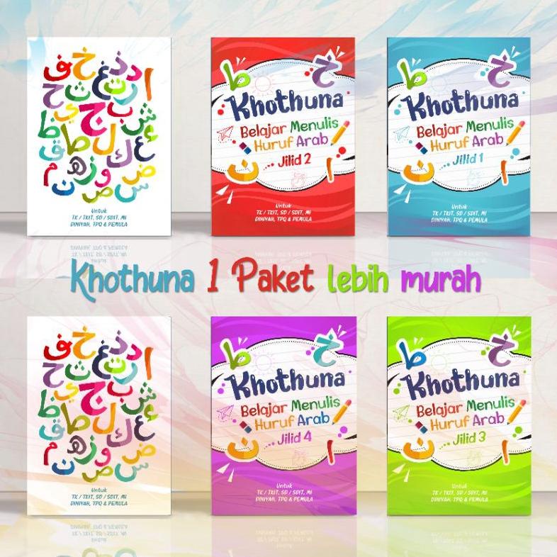 

Terlaris KHUNA 1 PAKET - BELAJAR MENULIS HURUF ARAB - IQRO - ABANA - K NASKHI ,,