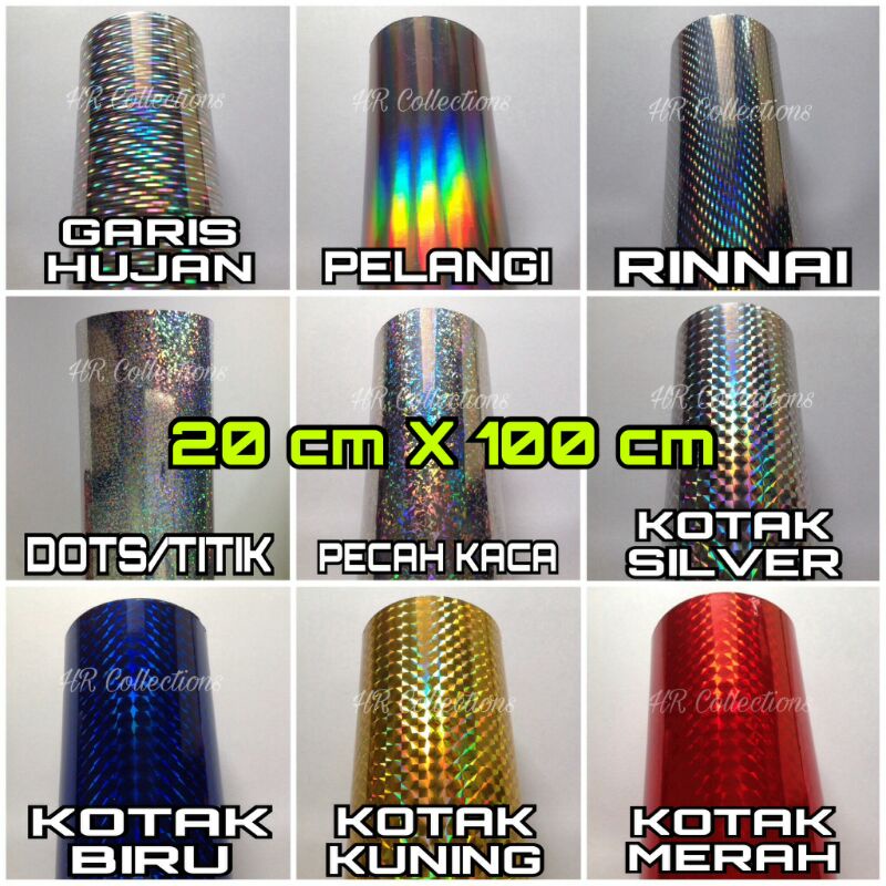 

Stiker / Sticker Lure 3D Hologram 20cm X 100cm