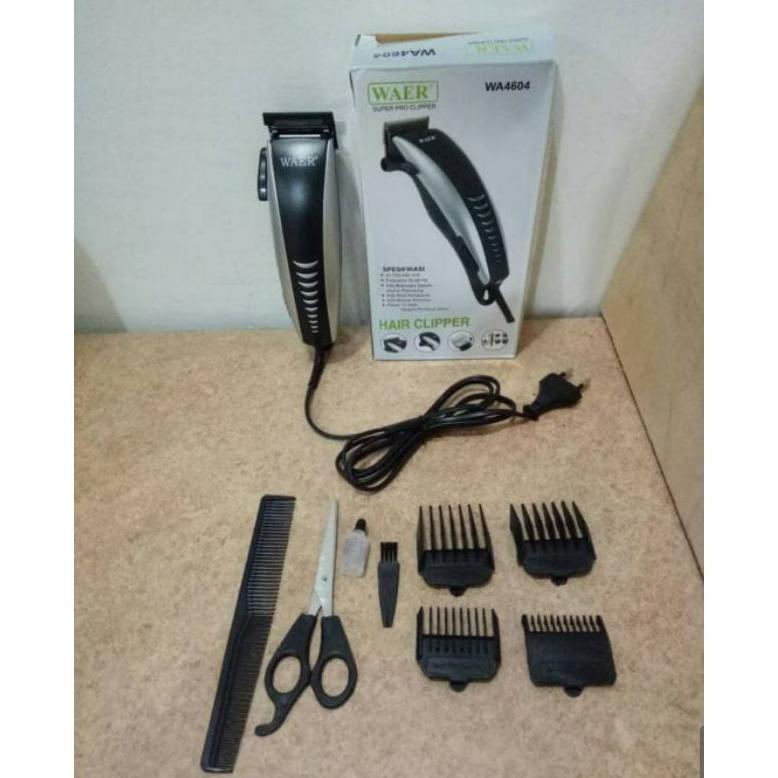 Terbaik Alat Cukur Rambut Listrik Waer WA 4604 / Hair Clipper Rambut Waer / Mesin Cukur Rambut Listr