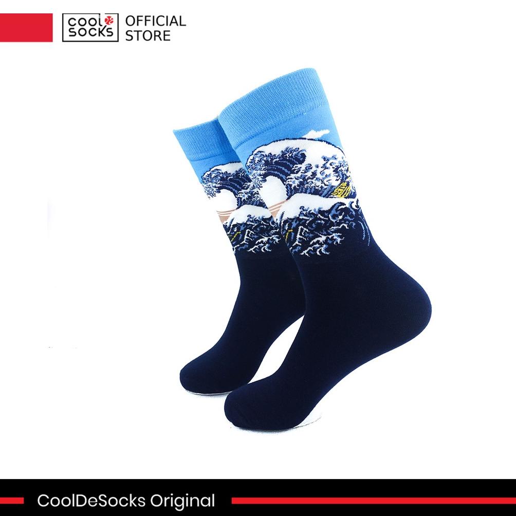 Trend - Kaos Kaki CoolDeSocks Original | Hokusai Great Wave (Q) ~