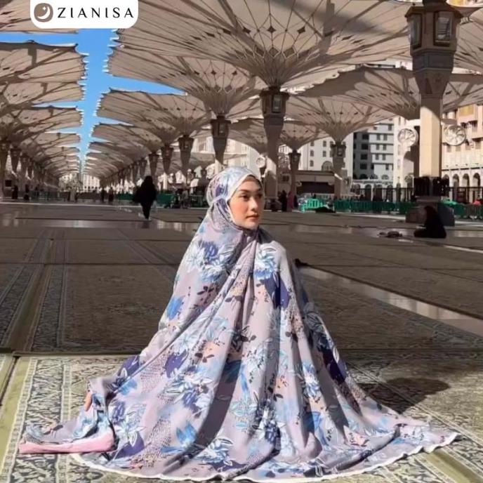 Mukena Zianisa Kombinasi Rahma Purple Allsize