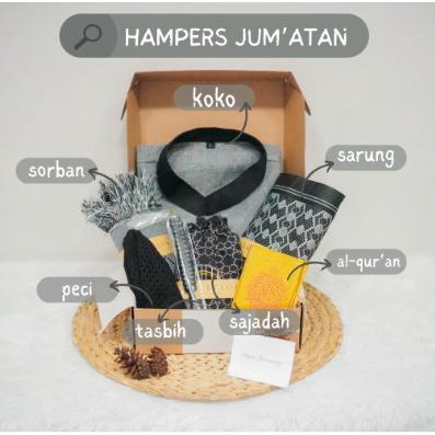 

Promo Hampers Jumatan COWOK Sarung Sajadah Koko GIFT Hampers Lebaran