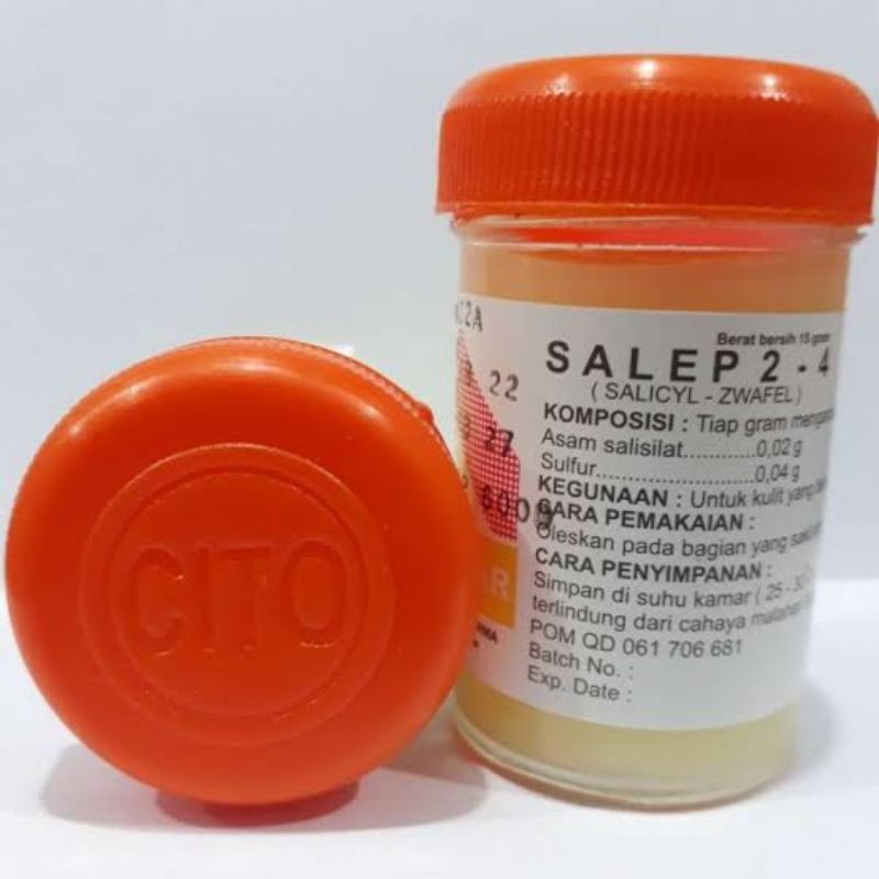 Salep 24 Cito / Salep Zwafel 24 / Salep Gatal Scabies Eksim Panu Kadas Kurap Aman Anak Bayi Ibu Hami