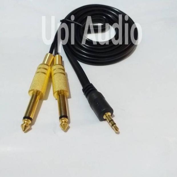 ( COD ) Kabel aux 3.5mm stereo to 6.5mm hp ke mixer ,.