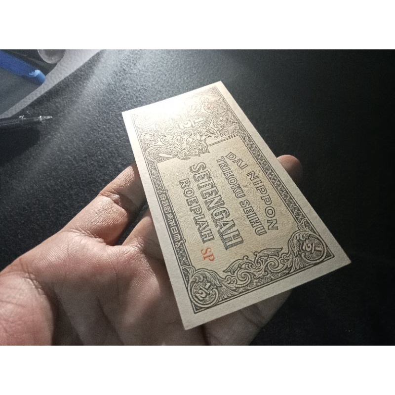 1/2 rupiah dai nippon AUNC Mishandling