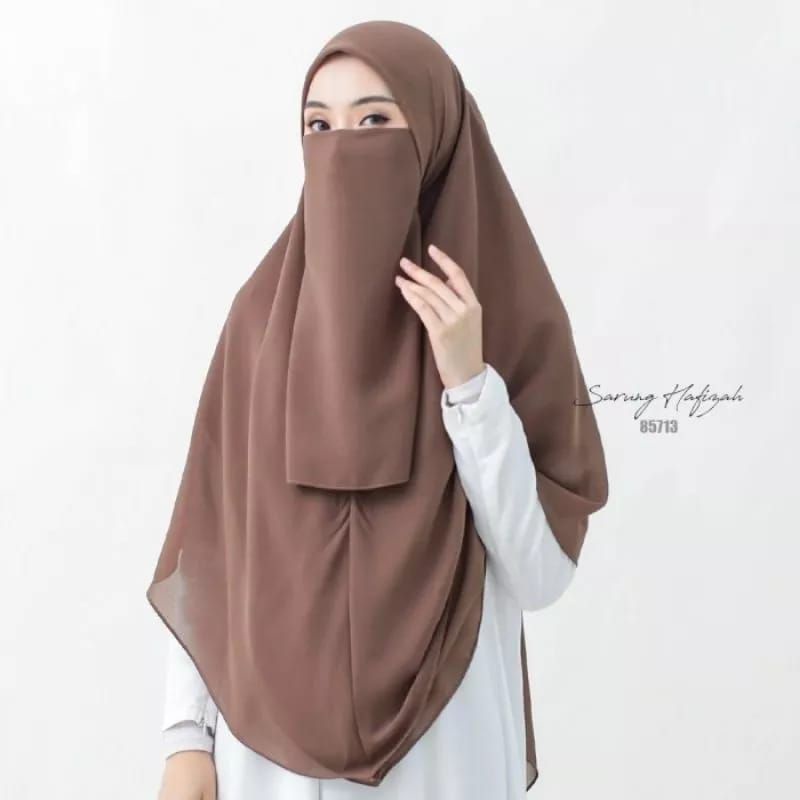Jilbab segi empat syar'i kerudung jumbo 150x150 premium |Set cadar