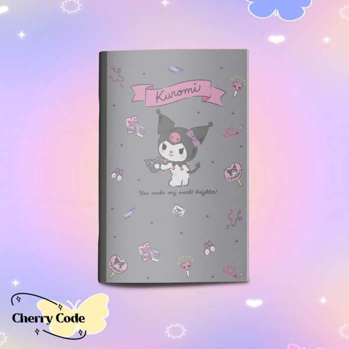 

Discount Sanrio Notebook A5 - Kuromi My Melody Hello Kitty Buku Catatan Tulis /BUKU TULIS