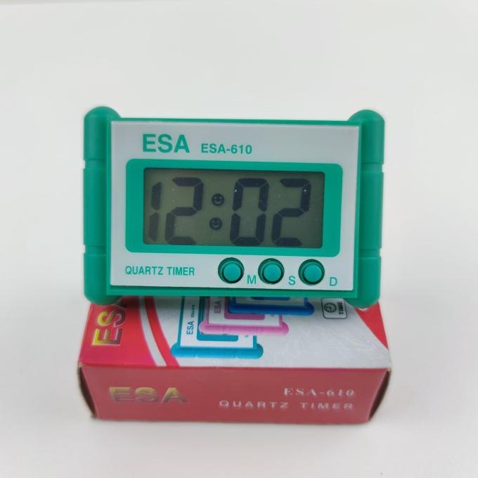 BS Jam Mini Digital ESA 610 Timer Digital Jam Mobil Quartz Timer