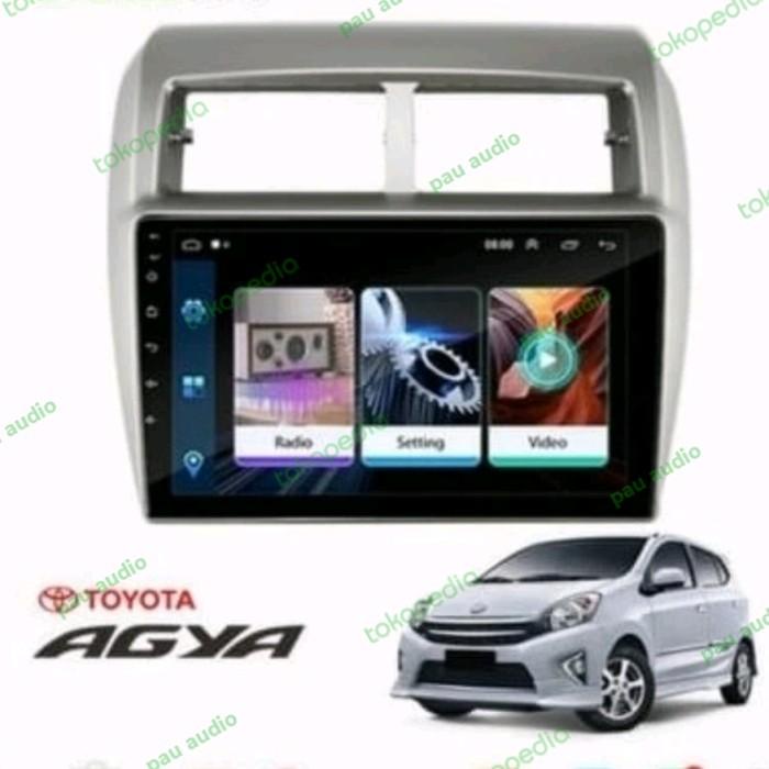 Frame Head Unit Android 9 Inch Mobil Ayla/Agya