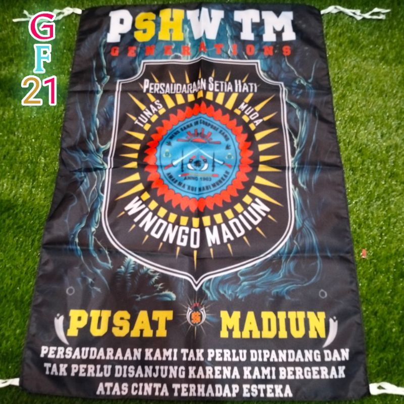 Bendera full printing PSHW-TM PUSAT MADIUN