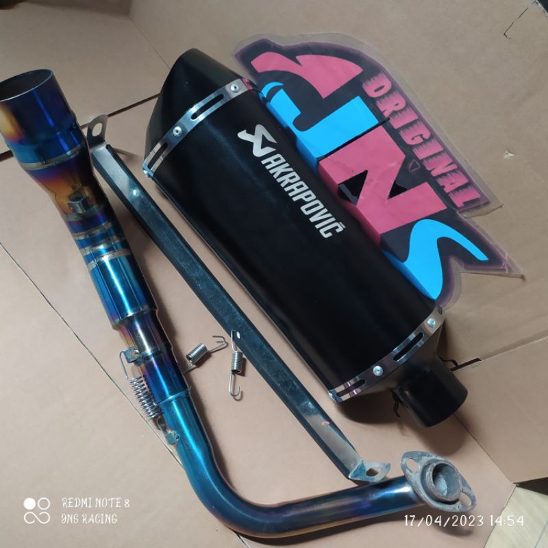 Knalpot racing AKRAPOVIC VARIO NMAX PCX 150 160 ADV 160 150 AEROX NEW SUARA BASS PADET