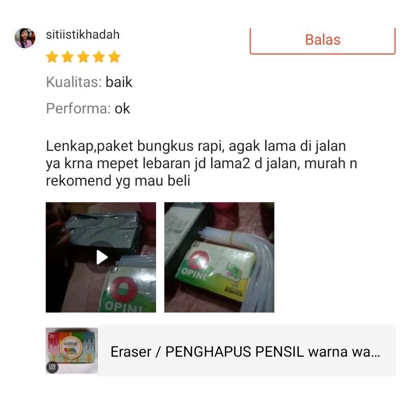 (1pack)Eraser Penghapus Pensil Putih Warna-Warni Murah Lucu Grosir Isi 24 Dan 40