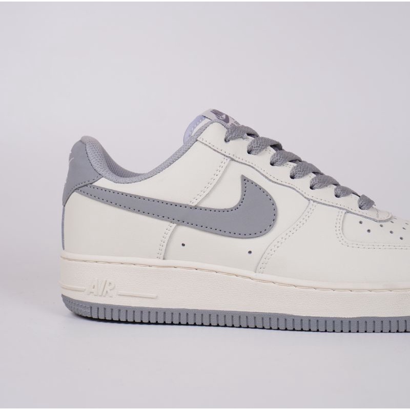 Sepatu Nike Air Force 1 Beige Grey