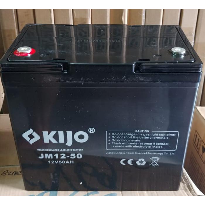 Aki kering battery baterai vrla MF kijo 12v 12 v 50ah 50 ah