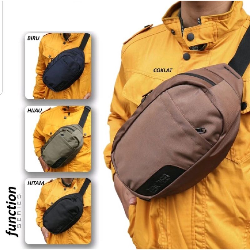 tas pinggang traveling selempang pria