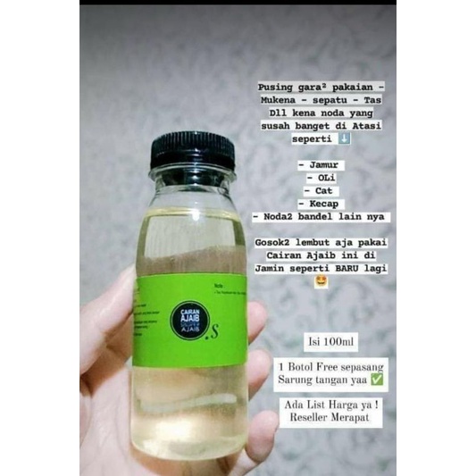 Pembersih  Jamur Baju Cairan Ajaib / Cairan Ajaib Penghilang Jamur Pakaian Selimut Sepatu