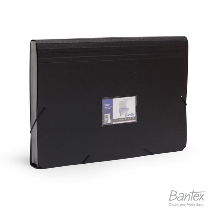 

Bantex Expanding File Folio Black 3601 10